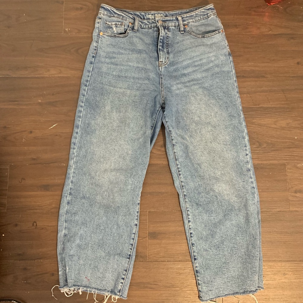 Flare leg mom jeans